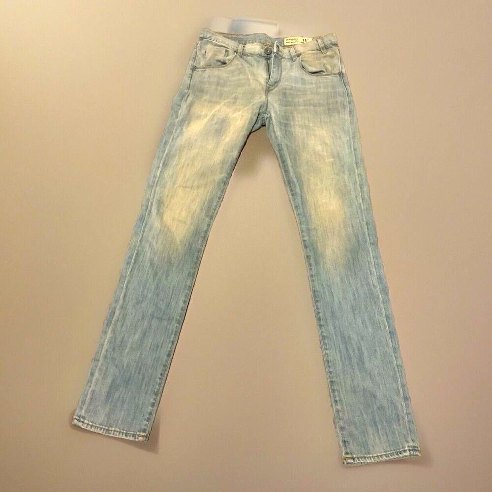 Novemb3r Drake Faded Straight  Skinny Jeans 28 denim spring Italy designer $230